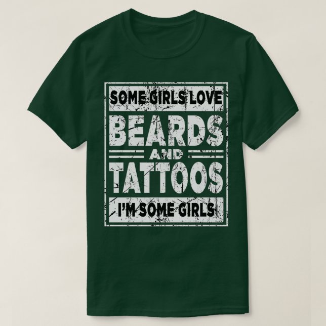 Några flickor Kärlek bojar och tatueringar... T Shirt (Design framsida)