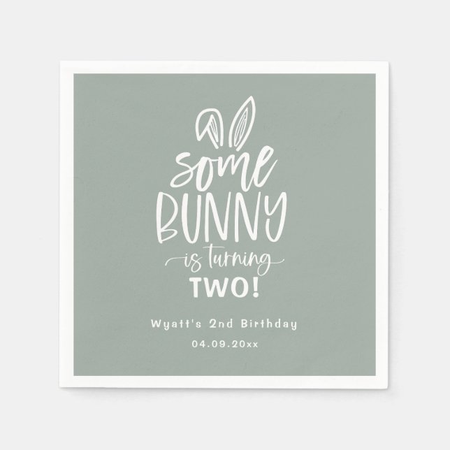 Några Födelsedagsfest Napkins Pappersservett (Framsidan)