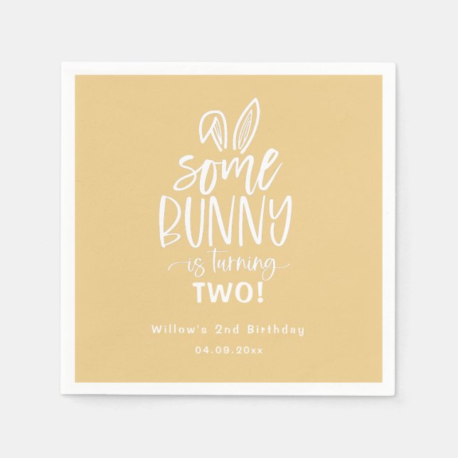 Några Födelsedagsfest Napkins Pappersservett (Framsidan)