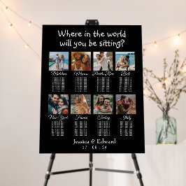 Några foton Bröllop Destinations Bord Namn