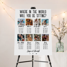 Några foton Bröllop Destinations Bord Namn