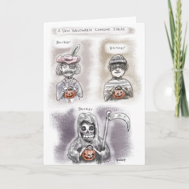 Några Halloween dräktidéer Kort (Framsida)