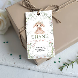 Några kanin Baby Shower Förmånsetiketter Presentetikett