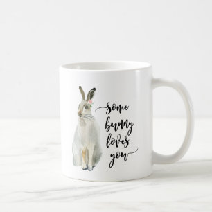 några kaninkärlekar rånar du gulliga hare kaffemugg