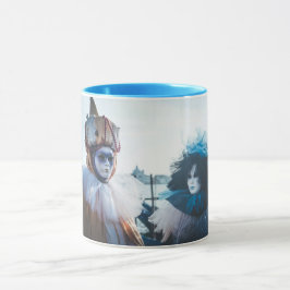 Några karnevalsmasker i Venedig, Italien Mugg