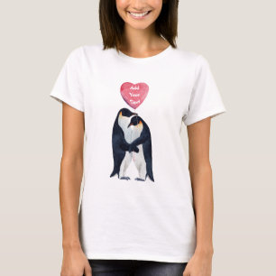 Några kejsar Penguins Heart-Personlig T Shirt