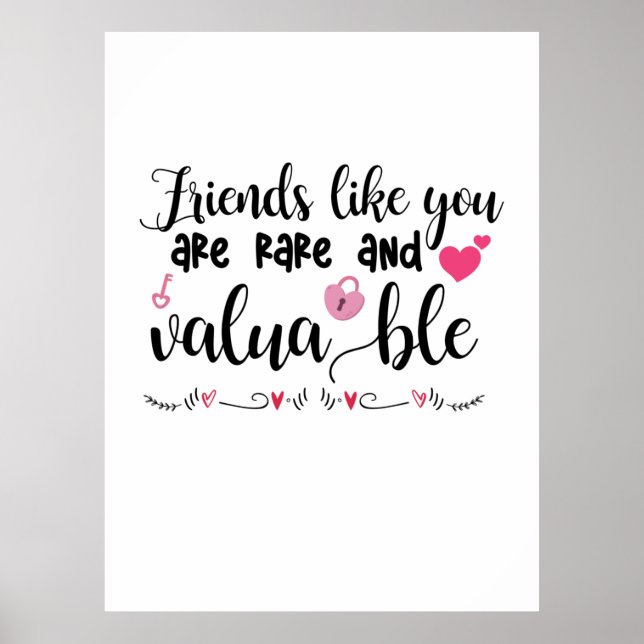 Några konstvänner som du är Sällsynt Poster (Framsidan)