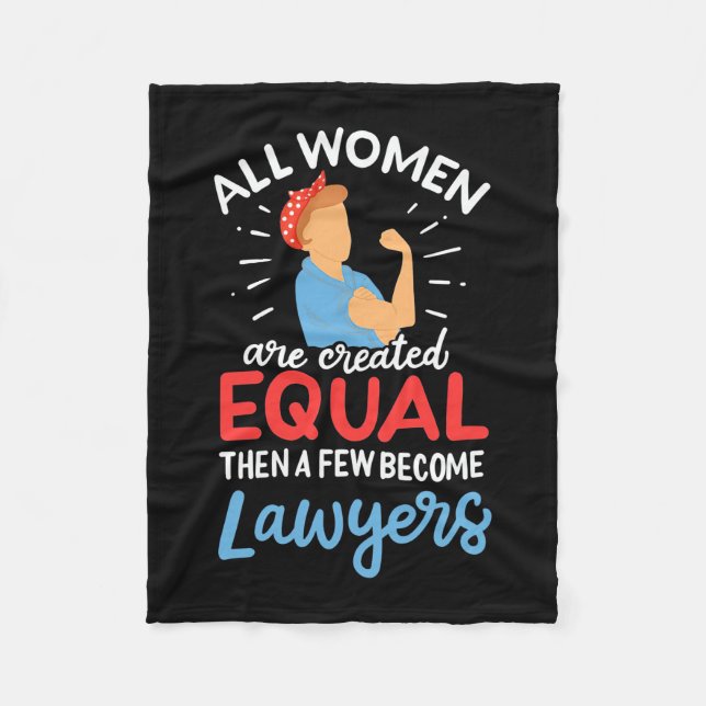 Några kvinnor blir advokater fleecefilt (Framsidan)