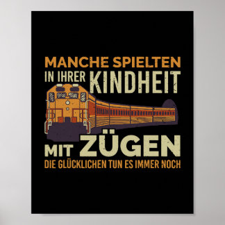 Några lekte i sin barndom med tåg guide poster