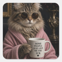Några Människor Ger Mig Ick-Fun Cat Klistermärke