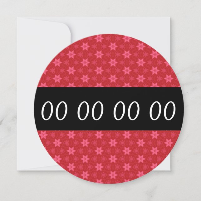 Några moderna RÖDA STJÄRNOR V11A för Inbjudningar (Framsida)