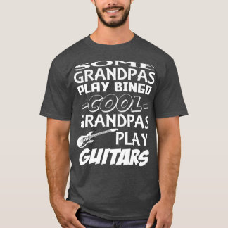 Några morfar Play Bingo, Coola Grandpas Play Guita T Shirt