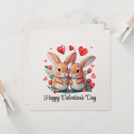 Några roliga vattenfärgskaniner inbjudningar