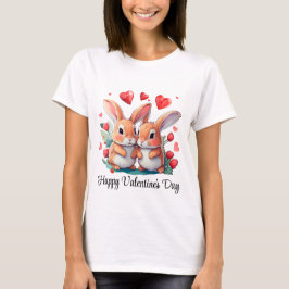 Några roliga vattenfärgskaniner t shirt