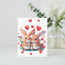 Några roliga vattenfärgskaniner