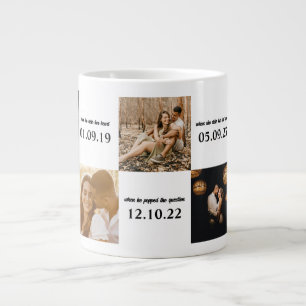 Några romantiska minnesbilder Personlig Data Foton Jumbo Mugg