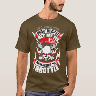 Några slå flaska från maskhin i gaspedalen t shirt