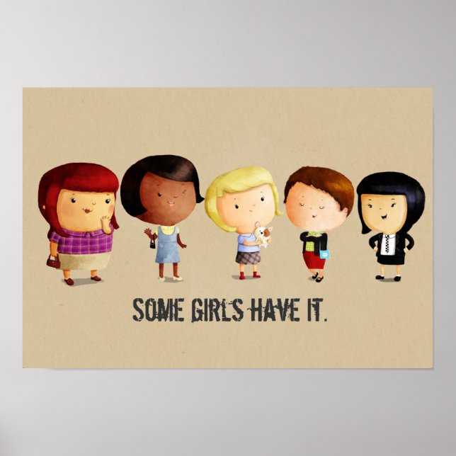 Några subculture Girls Poster (Framsidan)