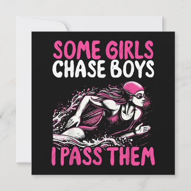 Några tjejer Chase Boys jag Pass dem - Lustigt sim (Framsida)