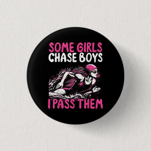 Några tjejer Chase Boys jag Pass dem - Lustigt sim Knapp