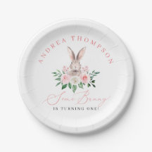 Några tyska  Rosa Blommigt Girls första födelsedag