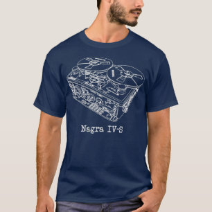 NAGRA vintage audio line art recorder T Shirt