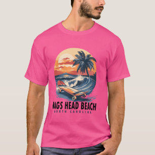 Nags Head Beach North Carolina Skateboard Skateboa T Shirt