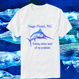 Nags Head NC Handsome Blue Sportfish T-Shirt