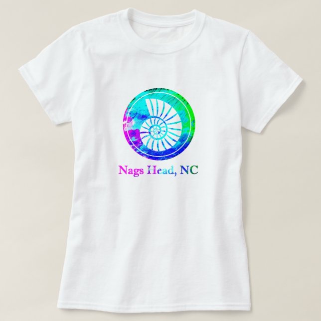 Nags Head NC Snäcka shirt T (Design framsida)