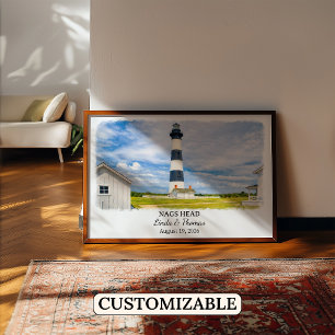 Nags Head North Carolina Affisch, Akvarell Poster