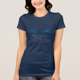 Nags Head North Carolina Blue and Black anpassning T Shirt