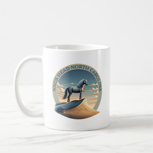 Nags Head North Carolina USA Kaffemugg (Vänster)