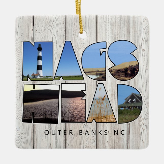 Nags Head - Yttre Banker NC Metall Ornament (Framsida)