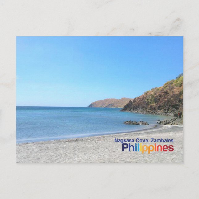Nagsasa Cove, Zambales Philippines Postcard Vykort (Framsida)