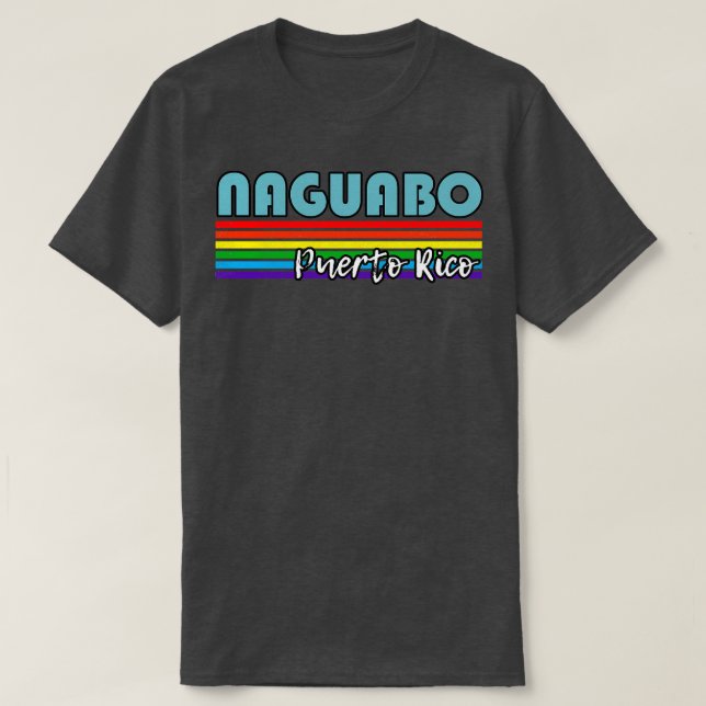 Naguabo Puerto Rico Pridet Naguabo LGBT-gåva LGBTQ T Shirt (Design framsida)