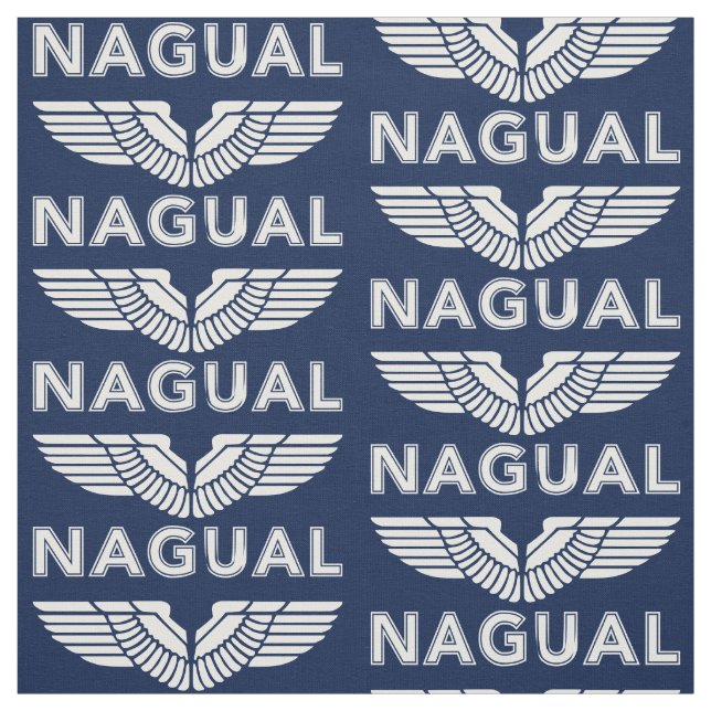 Nagual eller Nahual med föråldrad Vinge toltec-eff Tyg (Provkarta)