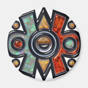 Nahui Ollin kylmagnet Magnet