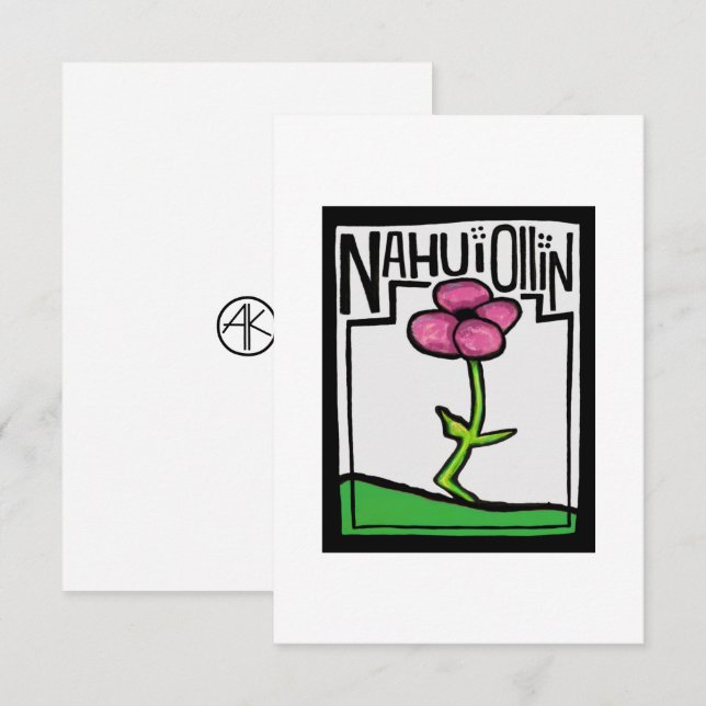 NAHUI OLLIN TACK KORT (Fram/baksida)