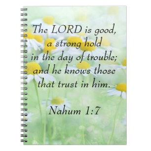 Nahum 1:7 anteckningsbok