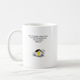 Nahum 1:7 Bible Verse Christian Mug Kaffemugg