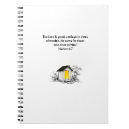 Nahum 1:7 Christian Scripture Notebook Journal Anteckningsbok
