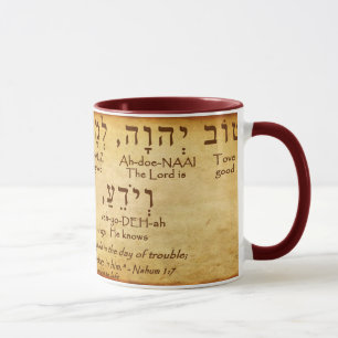 NAHUM 1:7 HEBREW MUGG