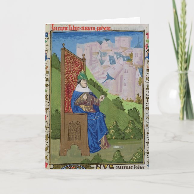 Nahum meddelade att Ninineh hade förstörts Meddelande (Framsida)