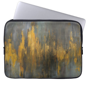 Nai för svart- och guldabstrakttryck Danhui Laptop Sleeve