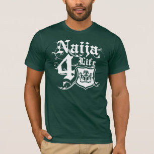 Naija4life-design med den nigerianska vapenskölden tee