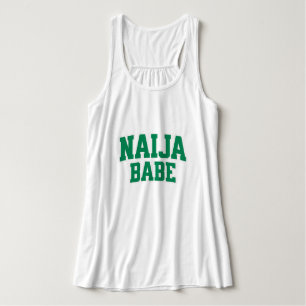Naija Babe Nigeriansk Stolthet Linne Med Racerback