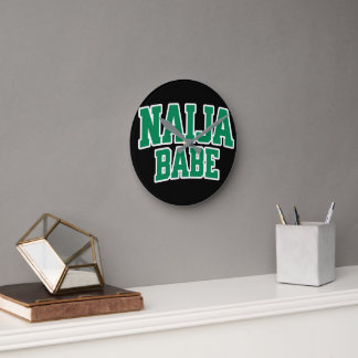 Naija Babe Nigeriansk Stolthet Rund Klocka