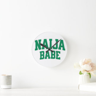 Naija Babe Nigeriansk Stolthet Rund Klocka