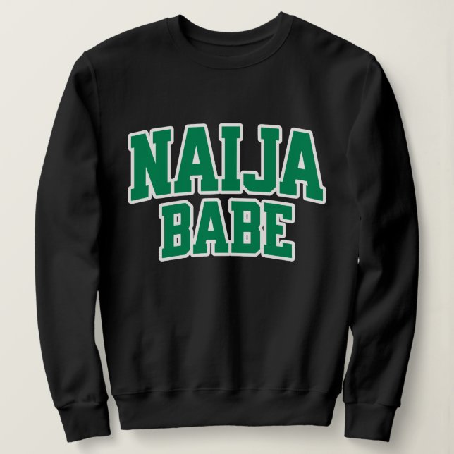 Naija Babe Nigeriansk Stolthet T Shirt (Design framsida)