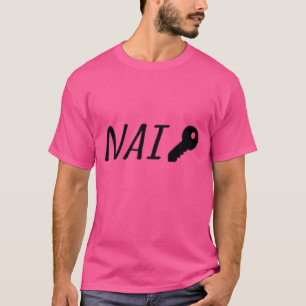Naikey Fake Funny Brand Design T Shirt
